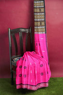 Padam deisgn bomkai cotton saree with blouse piece