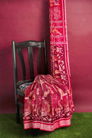 Exquisite Collecting Mahua Flower design Sambalpuri Cotton Saree with work Blouse piece