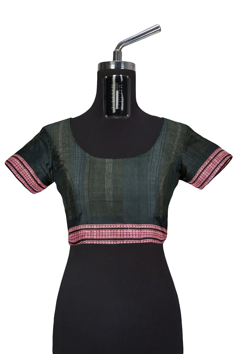 Padam deisgn bomkai cotton saree with blouse piece