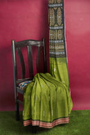 Padam deisgn bomkai cotton saree with blouse piece