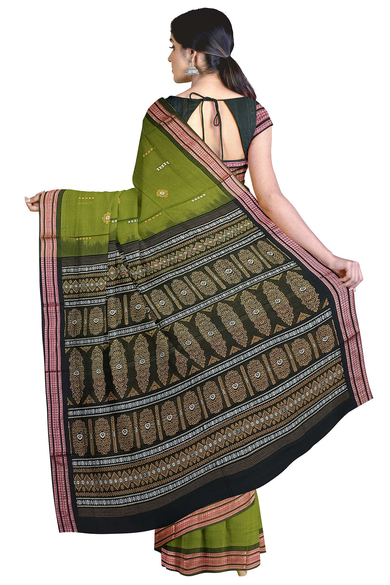 Padam deisgn bomkai cotton saree with blouse piece