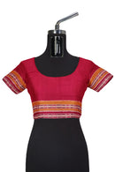 Bomkai cotton saree with blouse piece