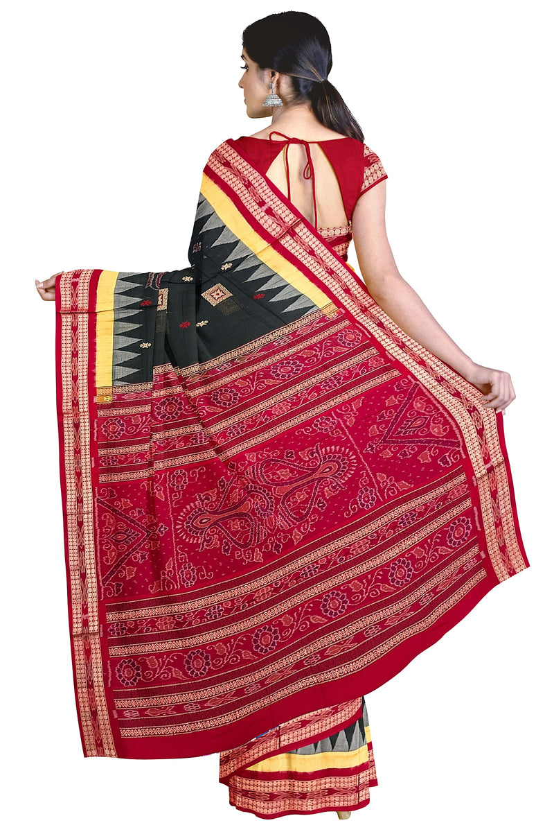 Bomkai cotton saree with blouse piece