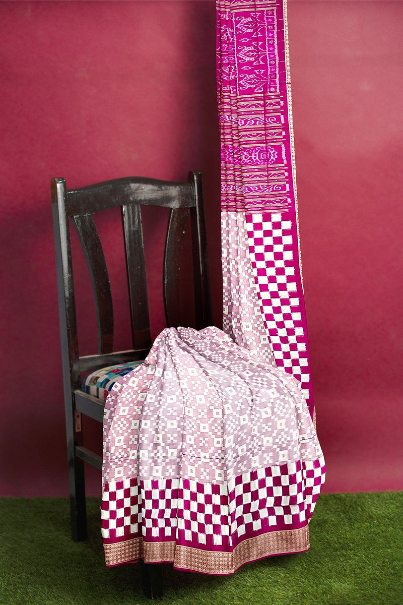 Beautiful Sambalpuri silk saree with blouse piece