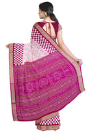 Beautiful Sambalpuri silk saree with blouse piece