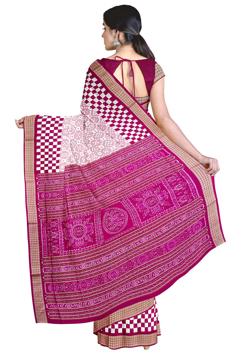 Beautiful Sambalpuri silk saree with blouse piece