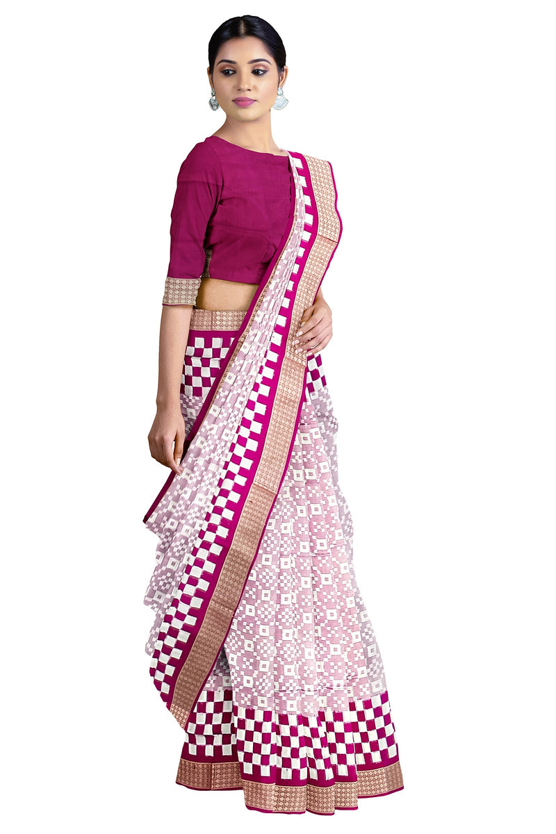 Beautiful Sambalpuri silk saree with blouse piece