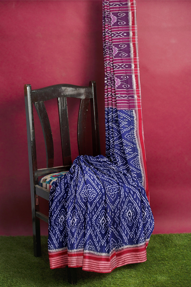 Sambalpuri cotton saree with blouse piece