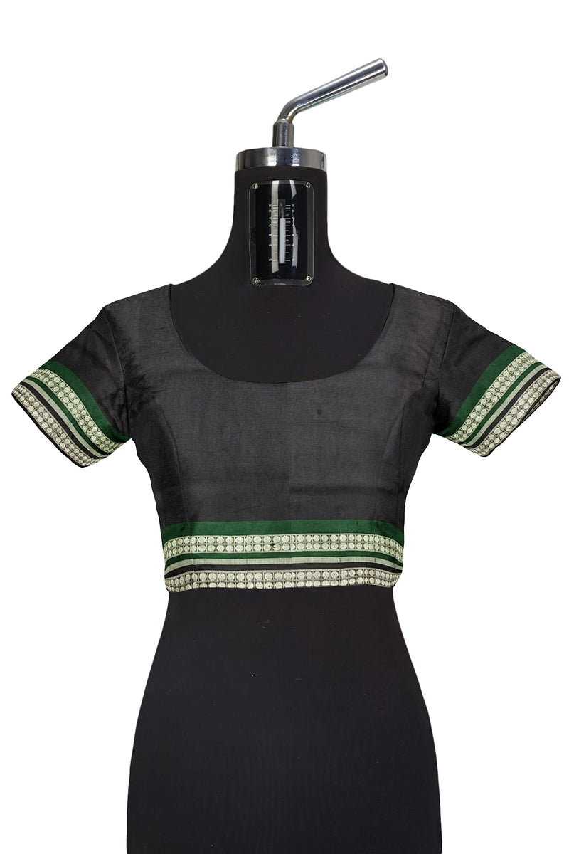 Bomkai silk saree with blouse piece