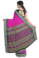 Bomkai silk saree with blouse piece