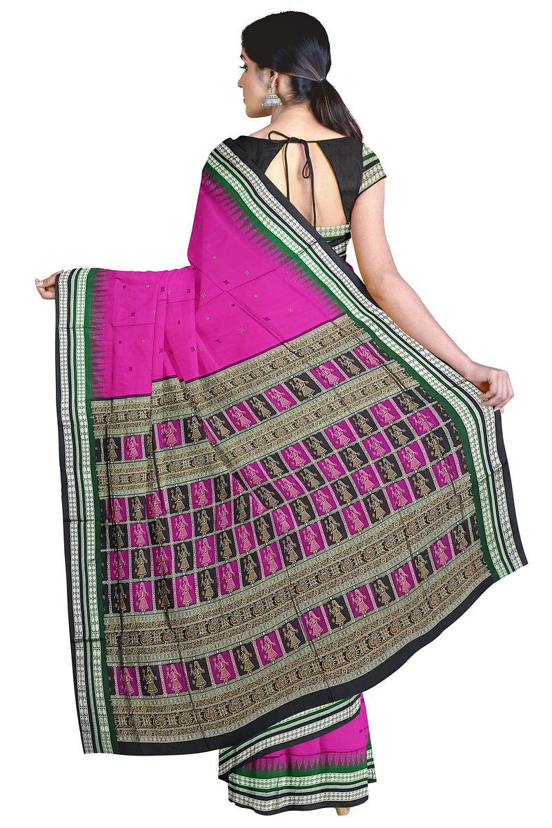 Bomkai silk saree with blouse piece
