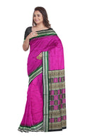 Bomkai silk saree with blouse piece