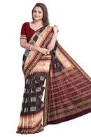 Bomkai cotton saree with blouse piece