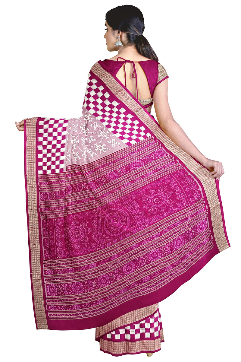 Beautiful Sambalpuri silk saree with blouse piece