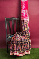 Boita(Boat) design Premium Sambalpuri Silk Saree with Blouse piece