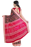 Boita(Boat) design Premium Sambalpuri Silk Saree with Blouse piece