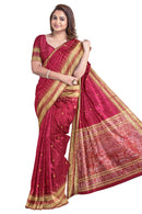 Half Tissue Sambalpuri silk saree with blouse piece