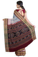Exquisite Sambalpuri cotton saree with blouse piece