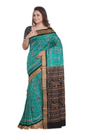 Beautiful Birds design Premium Sambalcotton saree with work blouse piece