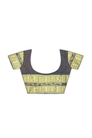 Exquisite Sambalpuri cotton saree with blouse piece(Konark Temple design)