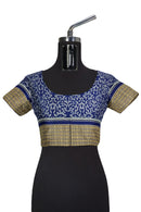 Animal Design Sambalpuri cotton saree with worked blouse piece