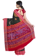 Beautiful Rainy day in hill and river side design Premium Sambalpuri cotton saree with blouse piece