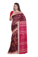 Collection Mahua Flower design sambalpuri silk saree with blouse piece