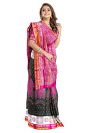 Fish design Sambalpuri Half tissue silk saree