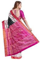 Fish design Sambalpuri Half tissue silk saree