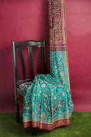 Beautiful and exclusive Sea creature and elephant design premium sambalpuri cotton saree with bloouse piece