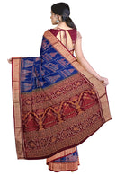 Exclusive 6 Jyotirlinga temples design premium sambalpuri cotton saree with blouse piece