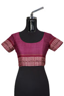 Beautiful village life design Sambalpuri cotton saree with blouse piece