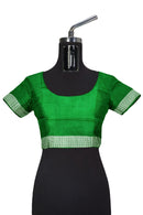 Doll design Bomkai silk saree with blouse piece