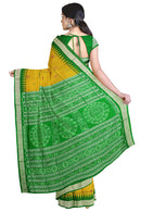 Doll design Bomkai silk saree with blouse piece
