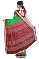 Aradhana and kalash motifs Bomkai Silk Saree with Blouse piece
