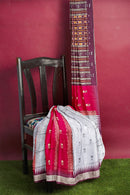 Bomkai silk saree with blouse piece