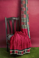 Bomkai silk saree with blouse piece