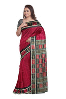 Bomkai silk saree with blouse piece