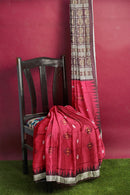 Padam design Bomkai silk saree with blouse piece