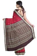 Padam design Bomkai silk saree with blouse piece