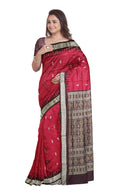 Padam design Bomkai silk saree with blouse piece