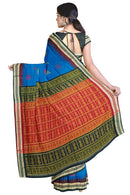 Doll design Bomkai silk saree with blouse piece