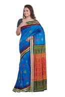 Doll design Bomkai silk saree with blouse piece