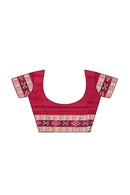 Animals design Sambalpuri silk saree with blouse piece