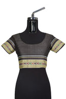 Exclusie shadow color with village lady design Premium Sambalpuri cotton saree with blouse piece