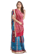 Bomkai silk saree with blouse piece