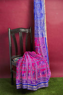 Annadata design exquisite Sambalpuri Half tissue silk saree with blouse piece
