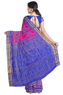Annadata design exquisite Sambalpuri Half tissue silk saree with blouse piece