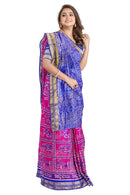 Annadata design exquisite Sambalpuri Half tissue silk saree with blouse piece