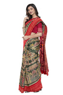 Ayodhya Ram temple design exclusive sambalpuri cotton saree with blouse piece